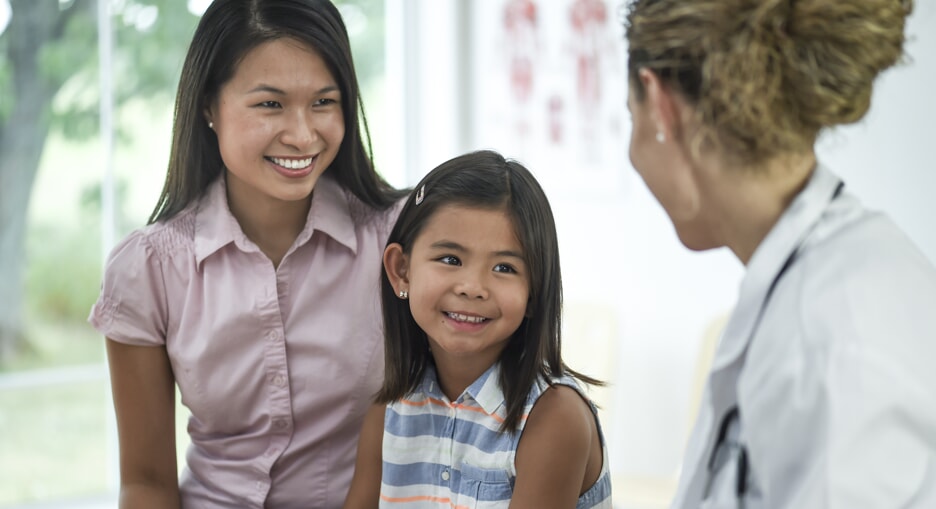 female nurse with patient